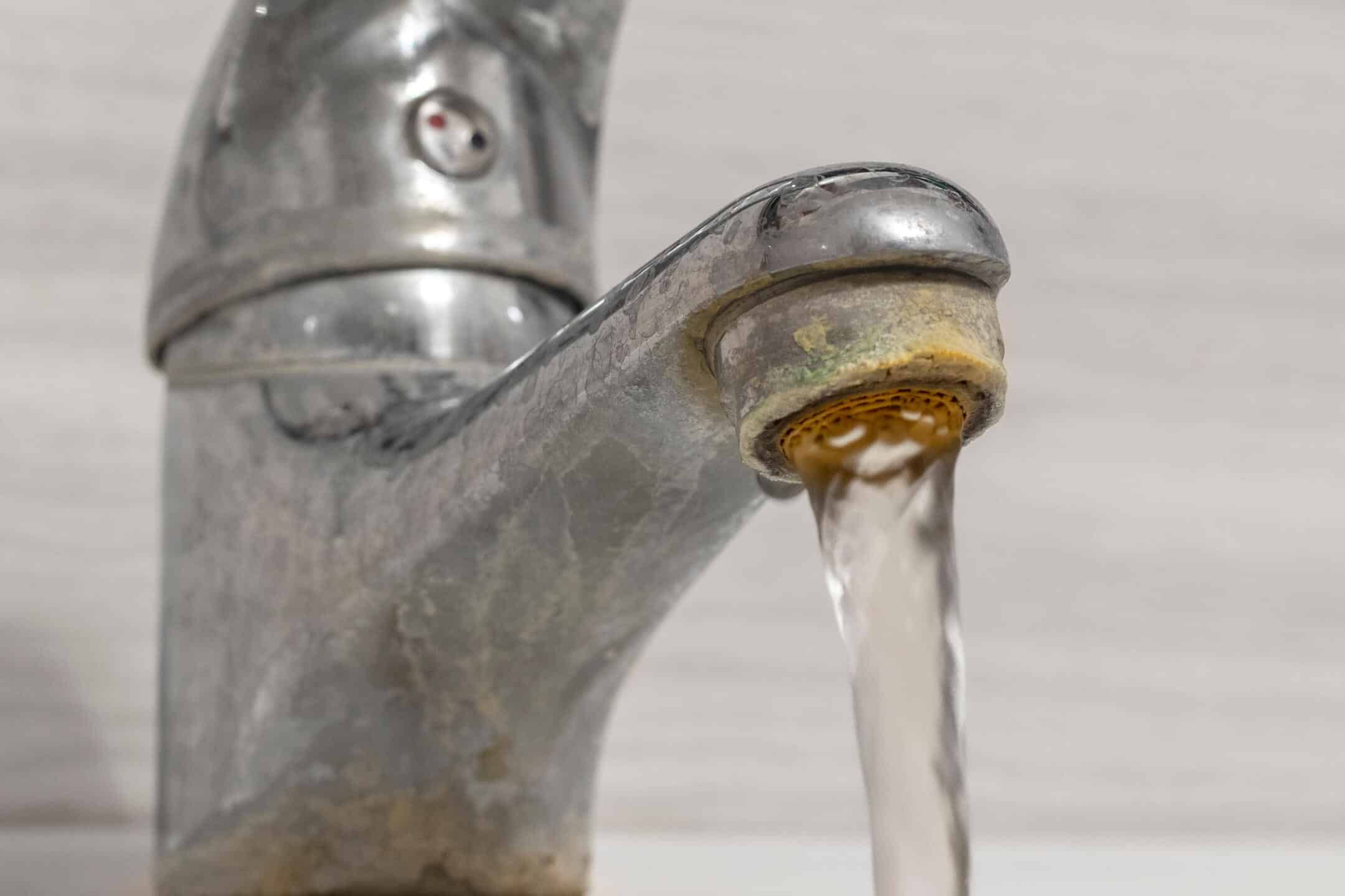 signs of hard water-faucet turned on with hard water buildup signs of hard water-faucet turned on with hard water buildup