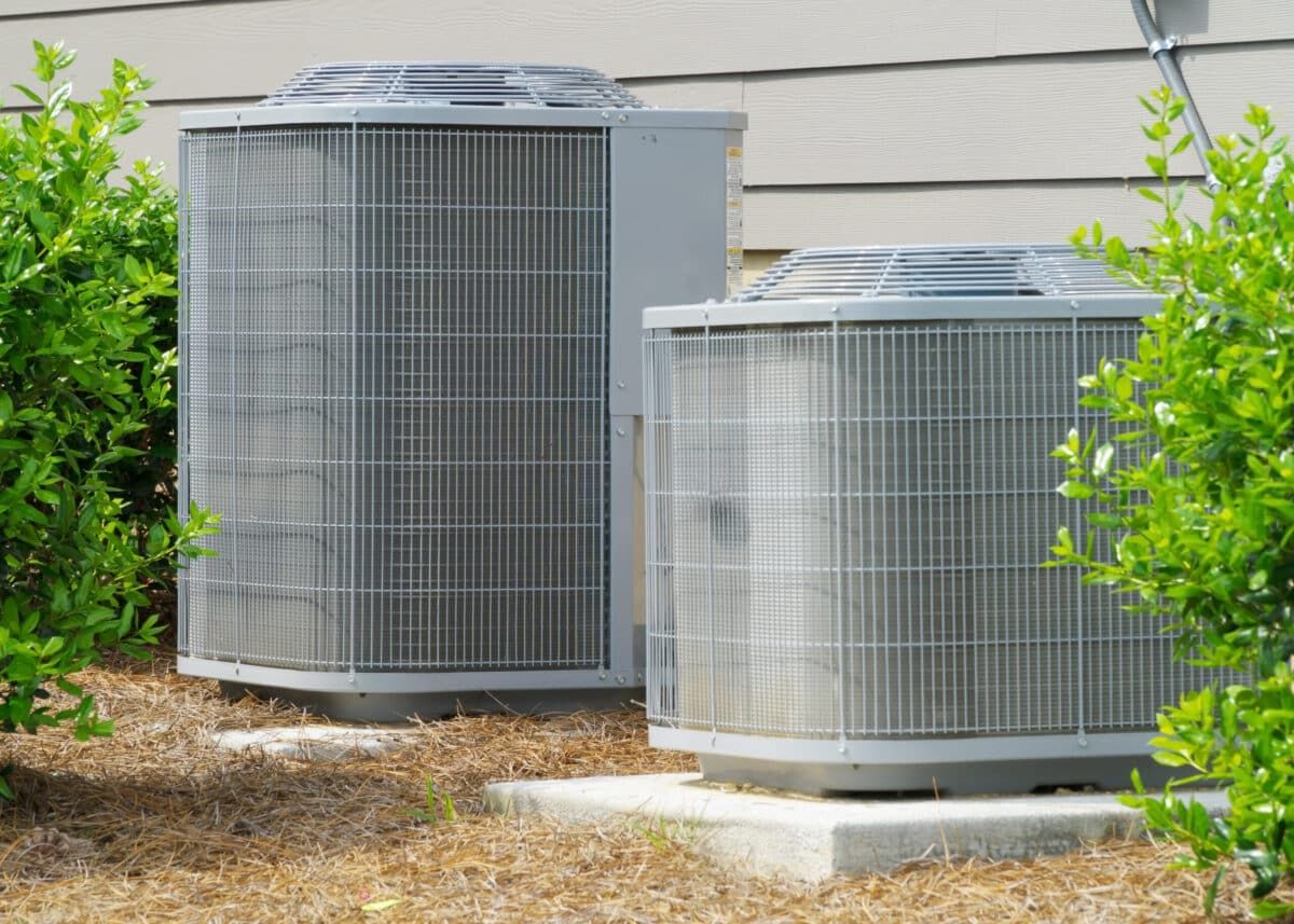 A/C units connected to residential house A/C units connected to residential house