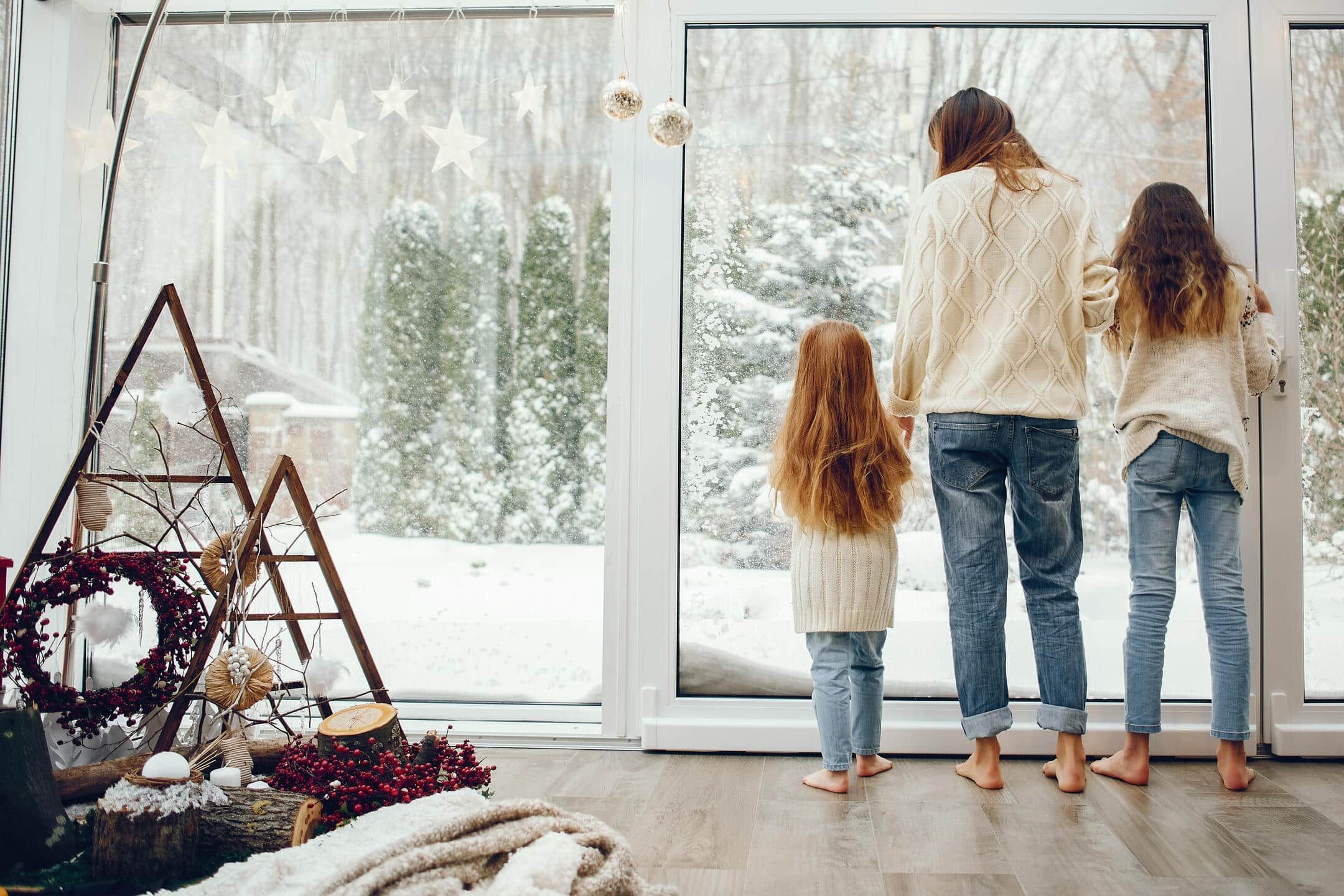 hvac troubleshooting-family in sweaters enjoying a warm home during winter hvac troubleshooting-family in sweaters enjoying a warm home during winter