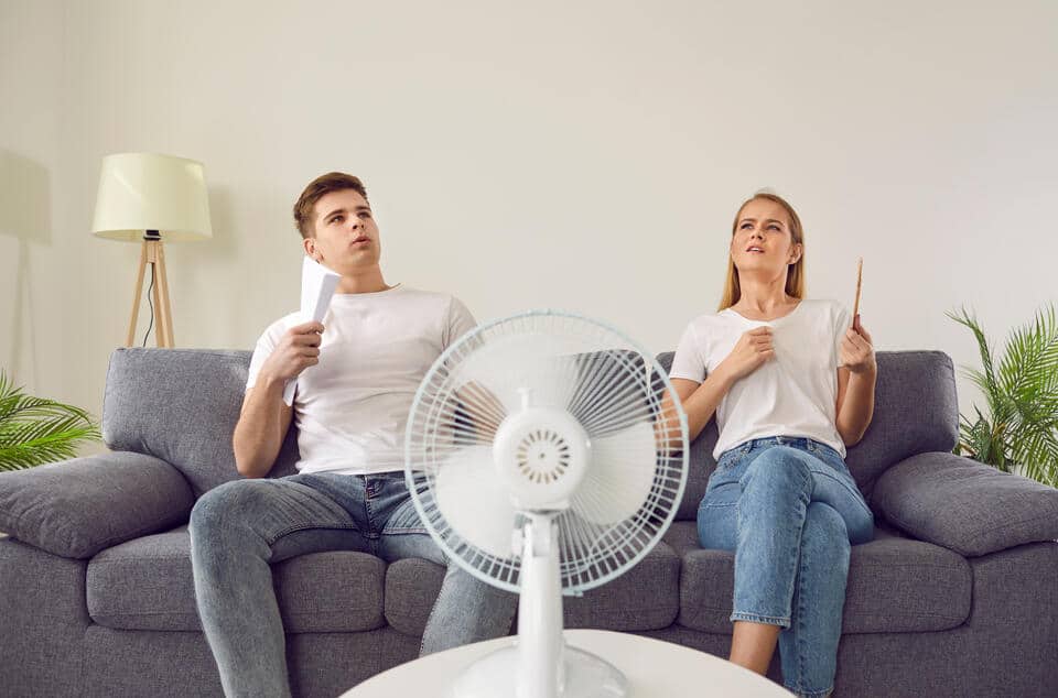 refrigerant leak-weakened cooling performance of a home AC unit
