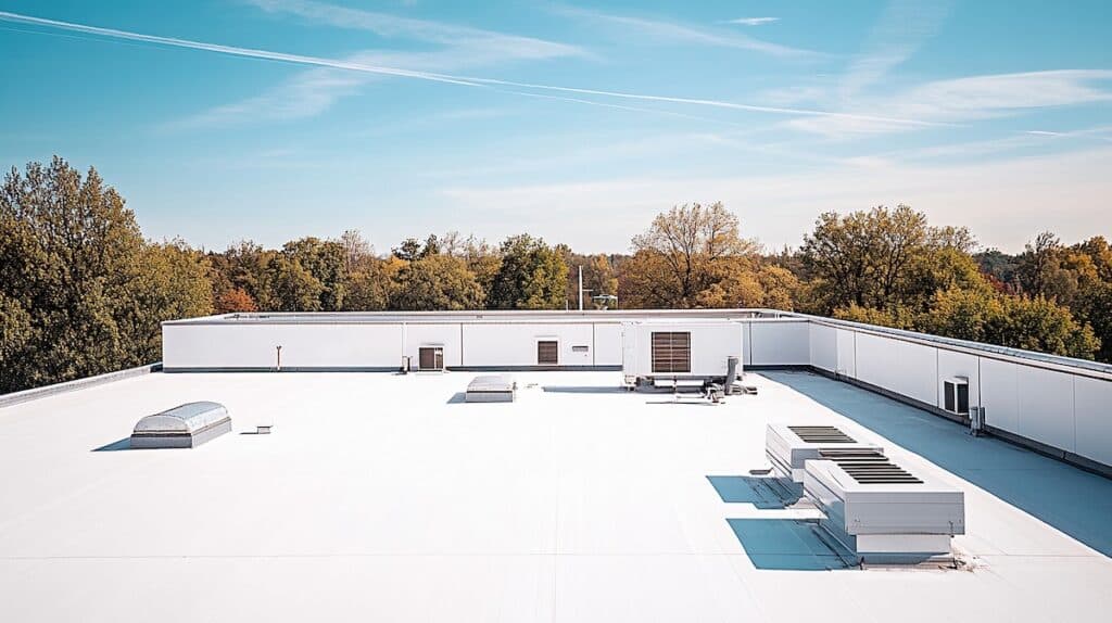 commmercial apartment building hvac on roof