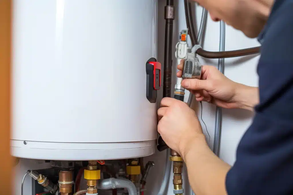 flushing a water heater