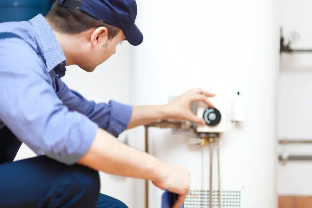 turn knob water heater
